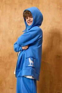 Bluza rozpinana MASHMNIE / niebieska