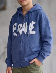 Bluza dekatyzowana a`la jeans BRAVE/ faded blue