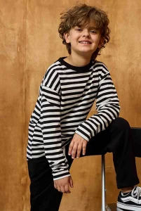 Longsleeve MASHMNIE / paski czarne