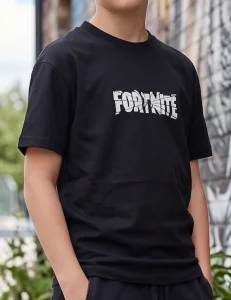 T-shirt "FORTNITE" czarny / F26 