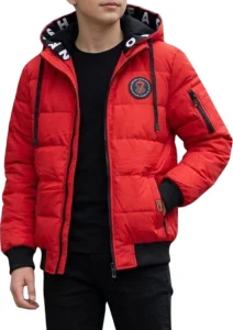 Kurtka zimowa bomberka FASHION / red 