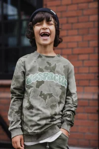 Bluza acid z efektem batic camo / khaki DESPACITO 