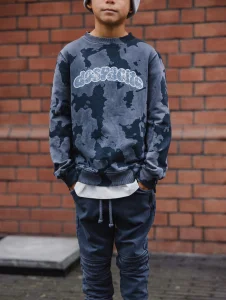 Bluza acid z efektem batic camo / grafit DESPACITO  