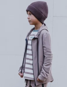Bluza parka z zakładkami / latte DESPACITO