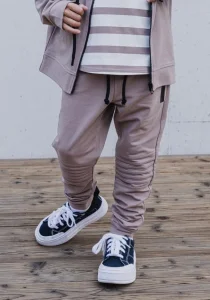 Spodnie bawełniane biker / latte DESPACITO   