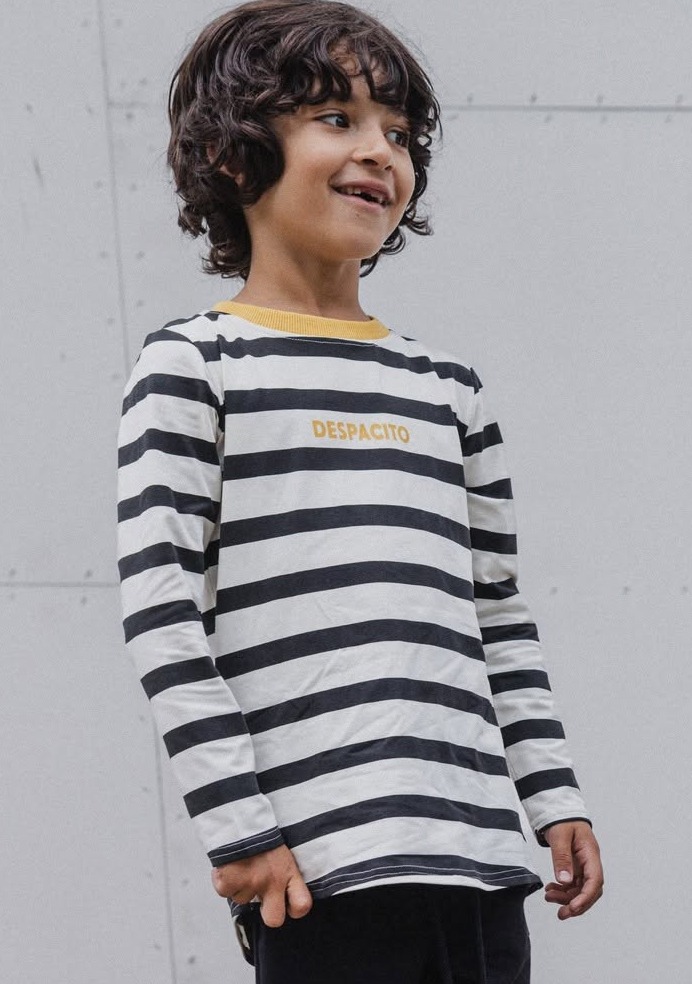 Longsleeve w paski / czarny DESPACITO