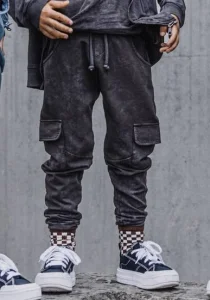 Spodnie dekatyzowane cargo acid brown / DESPACITO