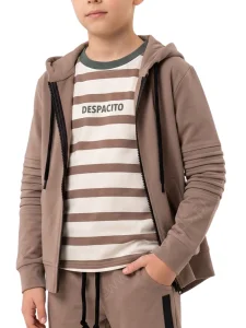 Bluza parka z zakładkami / latte DESPACITO