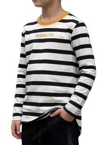 Longsleeve w paski / czarny DESPACITO