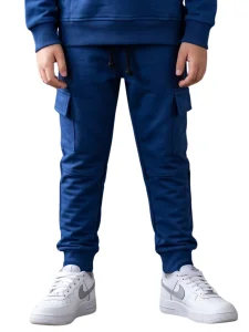 Spodnie cargo z kieszonką / niebieski DESPACITO