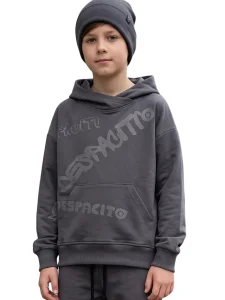 Bluza z grawerowanym nadrukiem / stalowy DESPACITO 