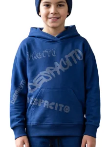 Bluza z grawerowanym nadrukiem / niebieski DESPACITO