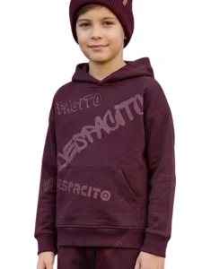 Bluza z grawerowanym nadrukiem / burgund DESPACITO 