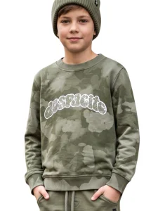 Bluza acid z efektem batic camo / khaki DESPACITO 