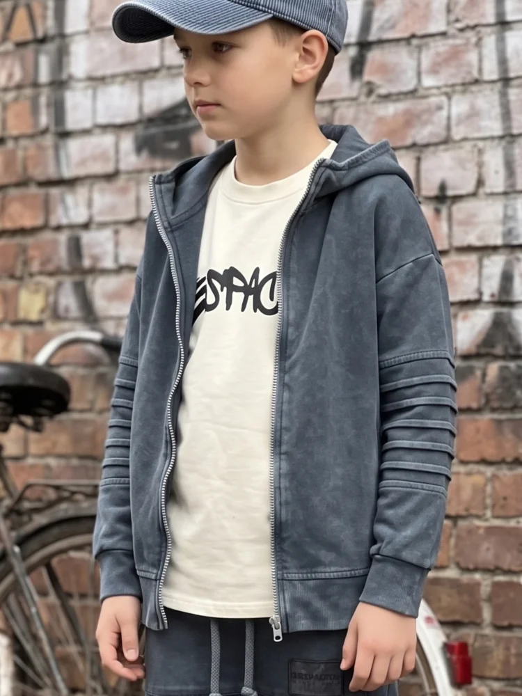 Bluza dekatyzowana parka acid ice grey / DESPACITO