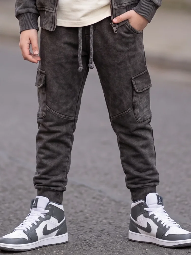 Spodnie dekatyzowane cargo acid brown / DESPACITO