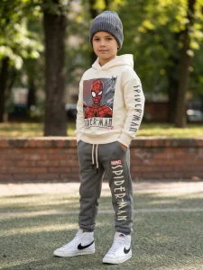 Dres ocieplany SPIDERMAN / szary