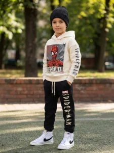 Dres ocieplany SPIDERMAN / czarny