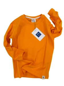 Longsleeve bawełniany / pomarańcz TUSS
