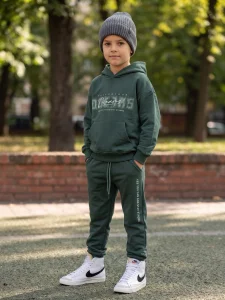 Dres bawełniany DREAMS / butelkowa zieleń