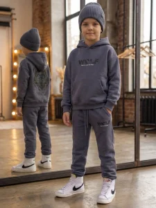 Dres ocieplany WOLF / stalowy