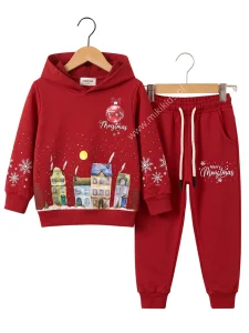 Komplet świąteczny CHRISTMAS / czerwony