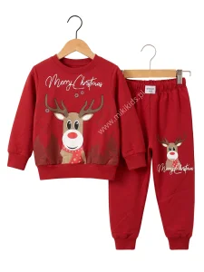 Komplet świąteczny RUDOLF / czerwony 