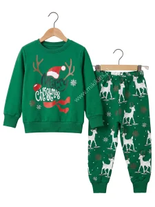Komplet świąteczny MERRY CHRISTMAS / zielony