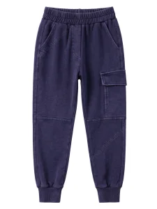 Spodnie dekatyzowane bojówki / vinage deep navy NUNU