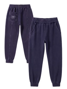 Spodnie dekatyzowane jogger comfort / vinage deep navy NUNU 