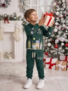 Komplet świąteczny CHRISTMAS / zielony