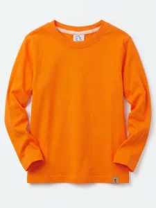 Longsleeve bawełniany / pomarańcz TUSS