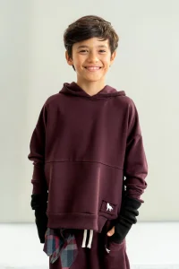 Bluza WOLF z kapturem / burgund MASHMNIE 