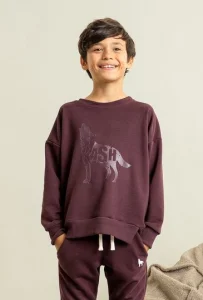 Bluza WOLF / burgund MASHMNIE  