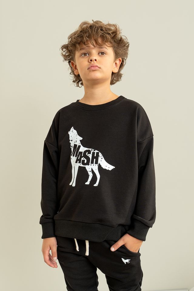 Bluza WOLF / czarna MASHMNIE   