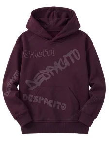 Bluza z grawerowanym nadrukiem / burgund DESPACITO 